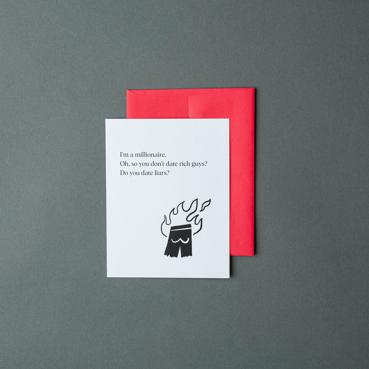 Fingers Crossed - Haiku Greeting Card