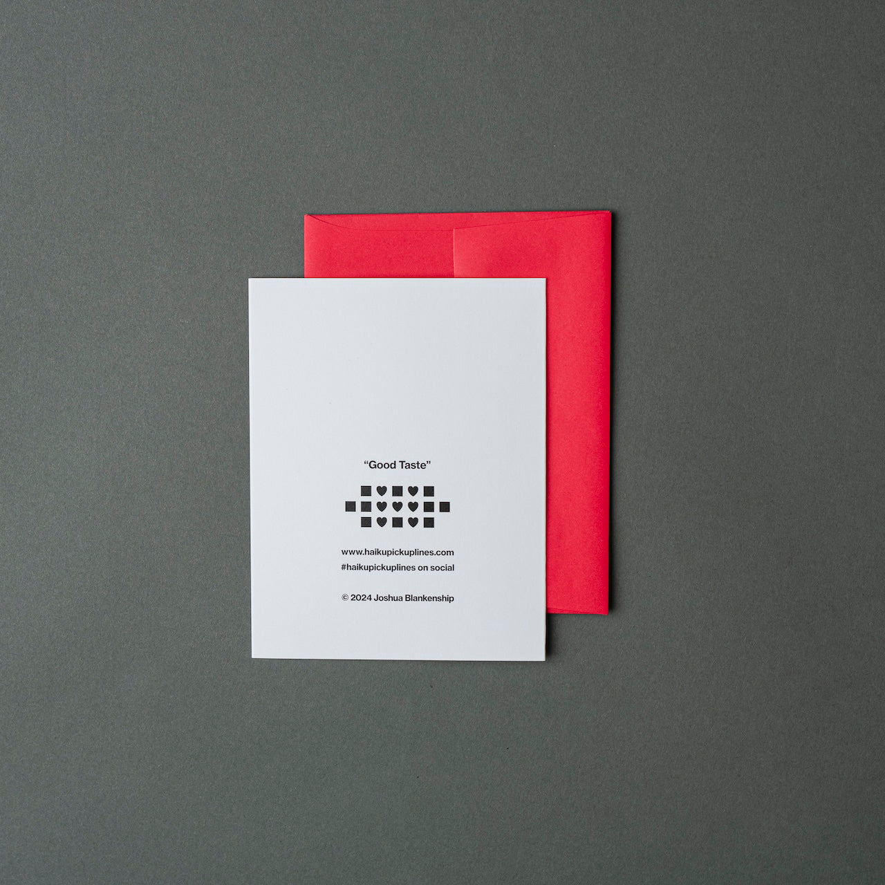 Good Taste - Haiku Greeting Card